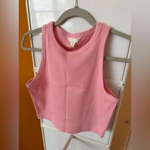H&M light pink crop tank top